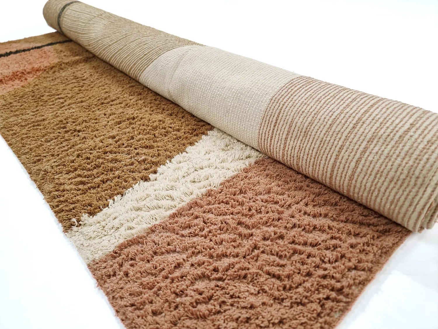 Koberce s dlhým vlasom - Donostia Natural Cotton Shaggy (multi)