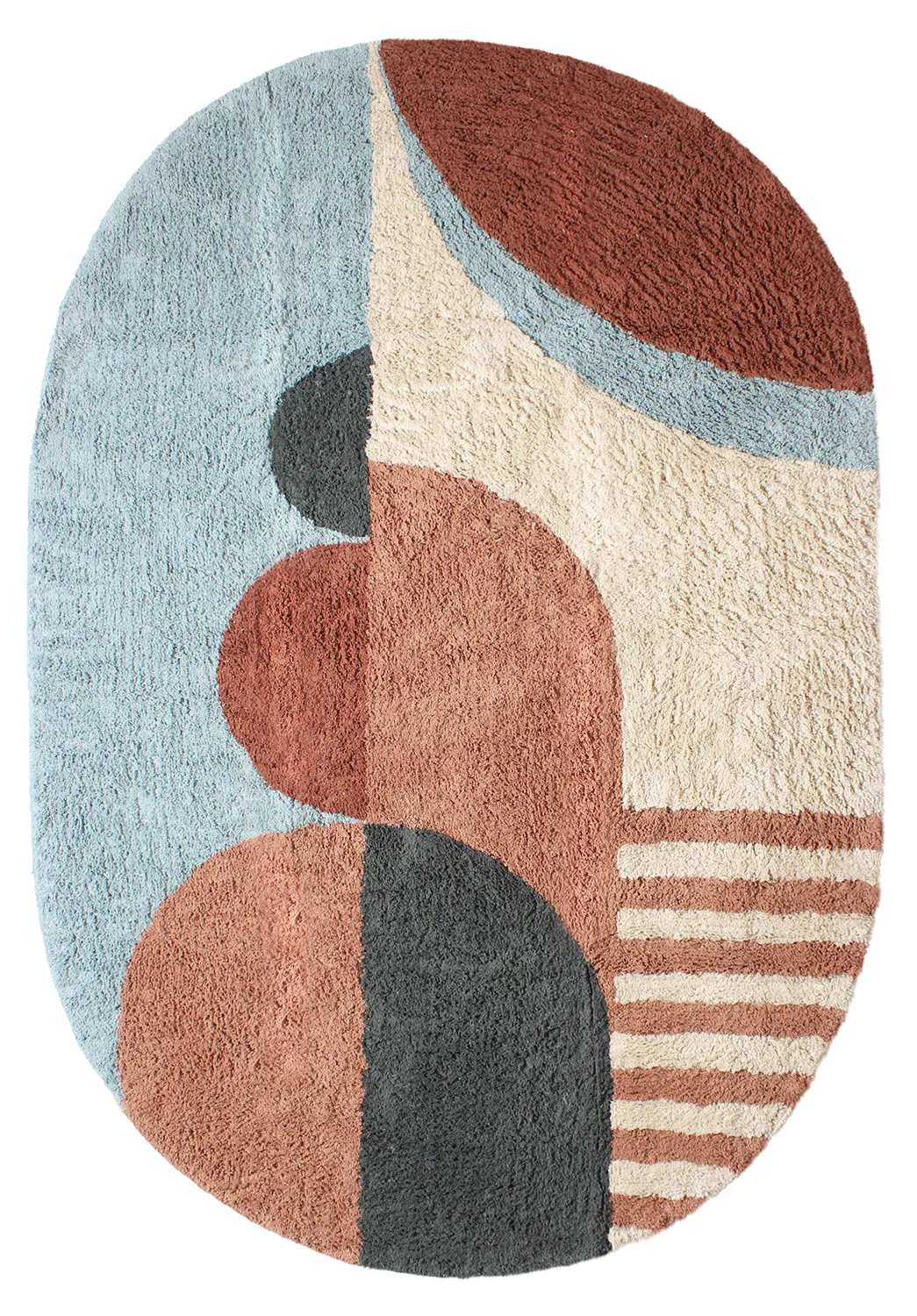 Oválny koberec - Osmery Natural Cotton Shaggy (multi)