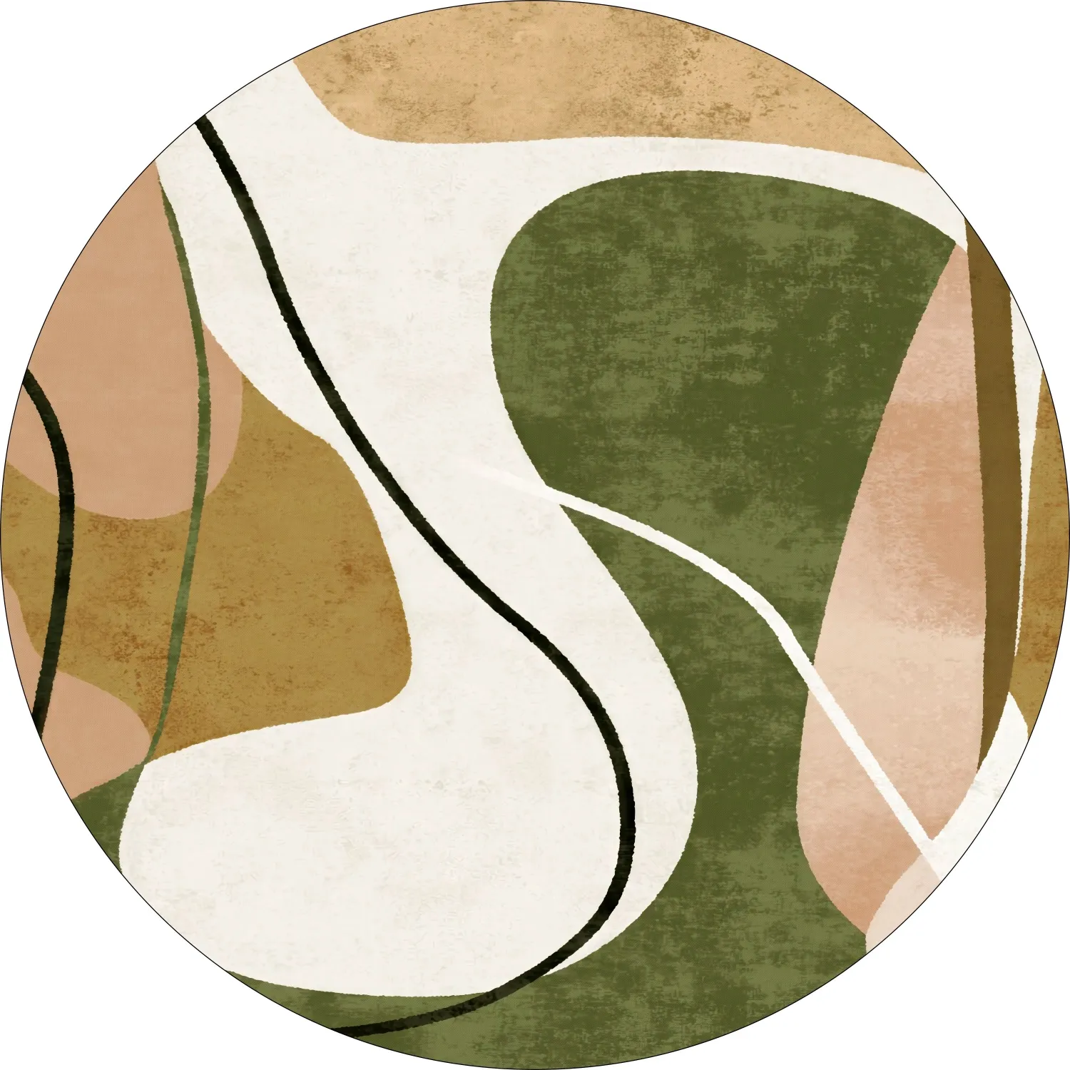 Kruhový koberec - Cressida (multicolor)