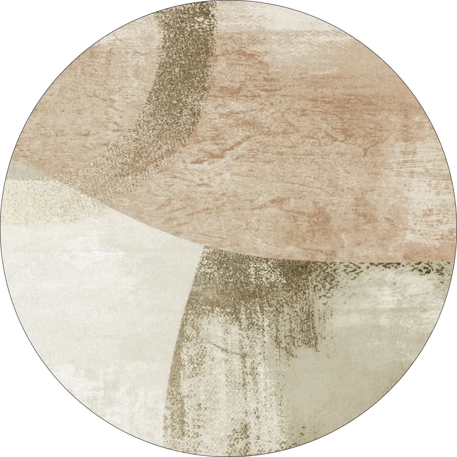 Kruhový koberec - Fia (ružová/multi)