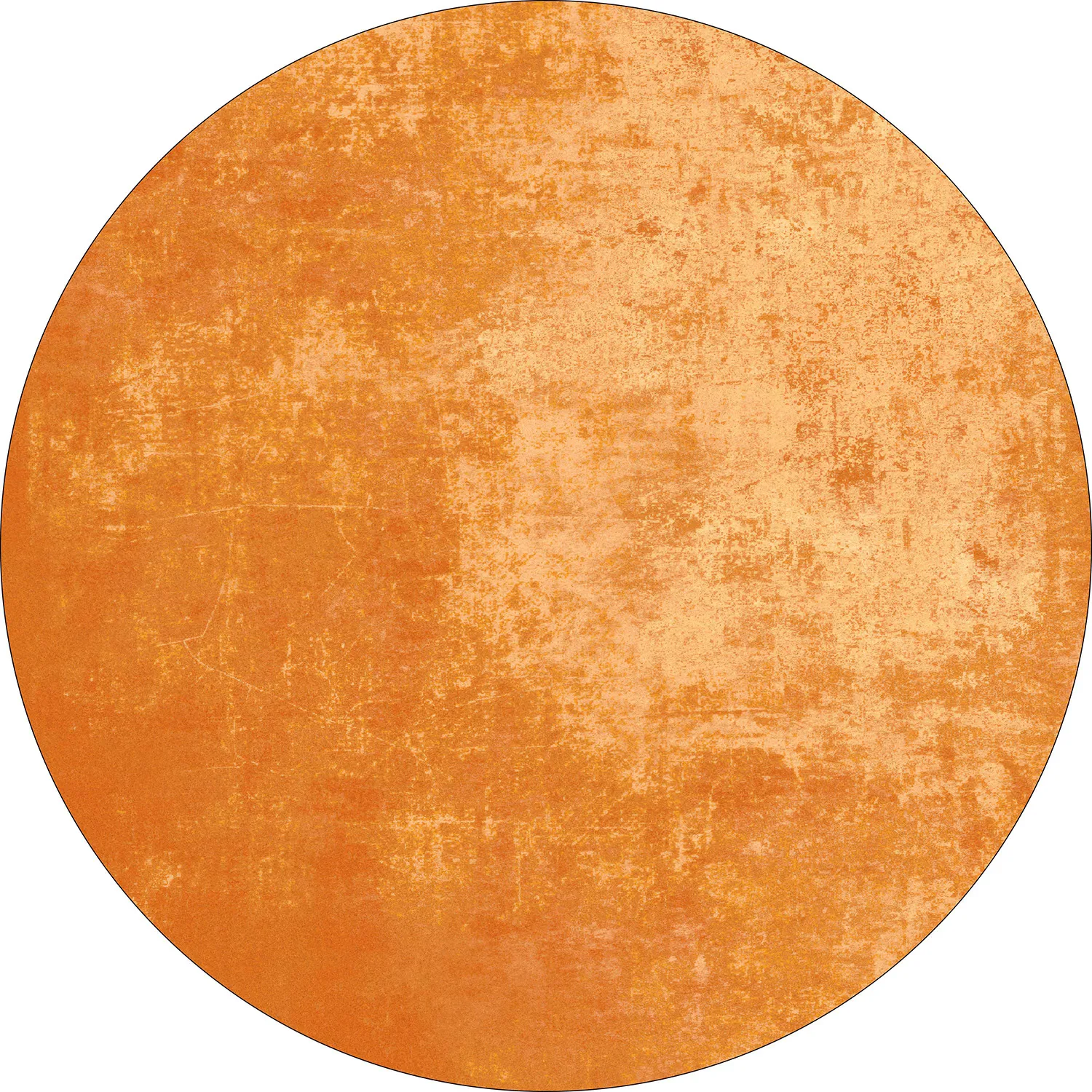 Kruhový koberec - Lynton (oranžový)