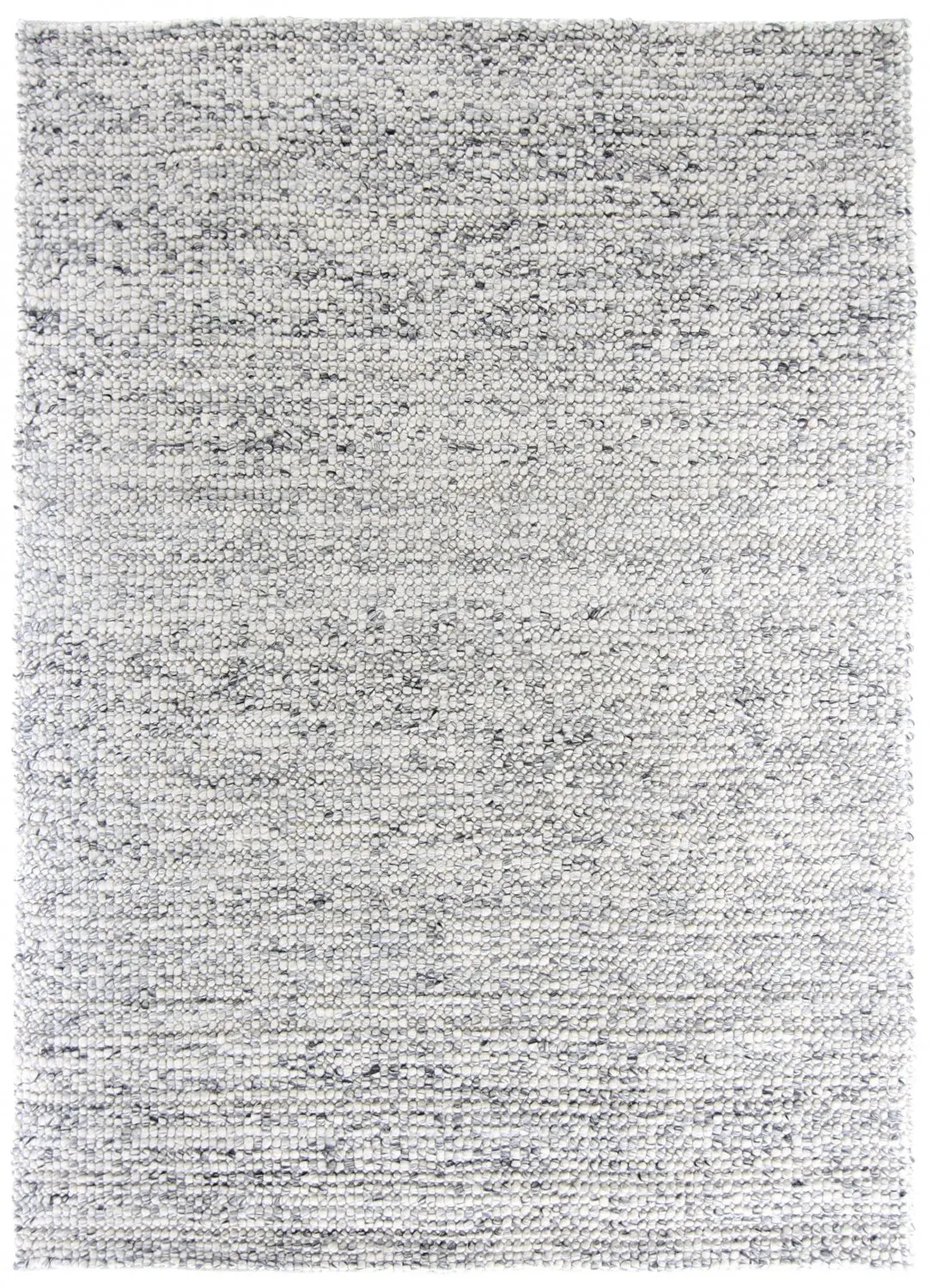 Vlnený koberec - Mesra (čierny/biely)