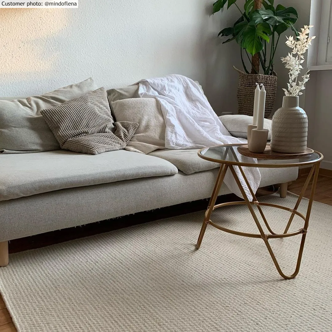 Vlnený koberec - Coastal (biely)