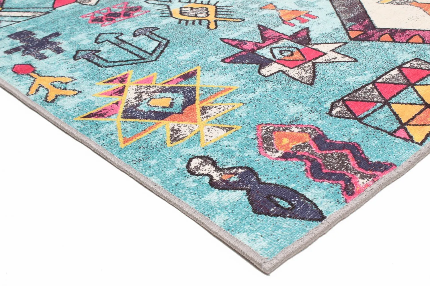 Koberec Wilton - Misare (modrý/multicolor)