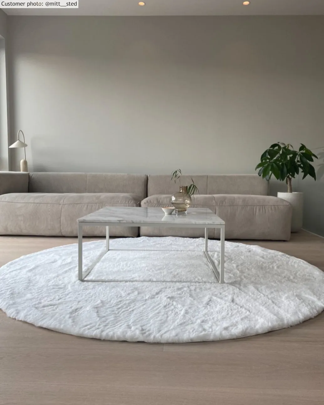 Koberce okrúhle - Cloud Super Soft (biela)