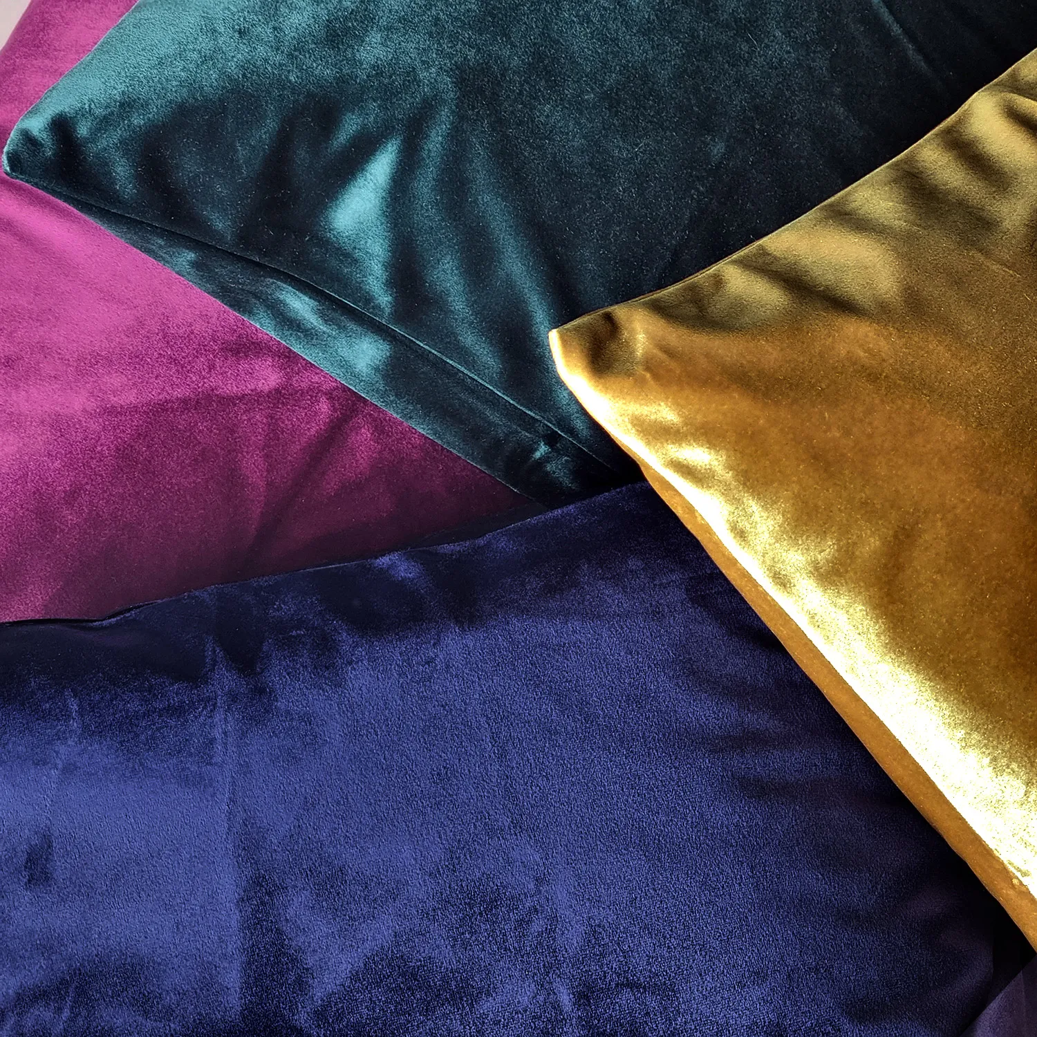 Povlak na vankúš Marlyn z velúru (žltá)