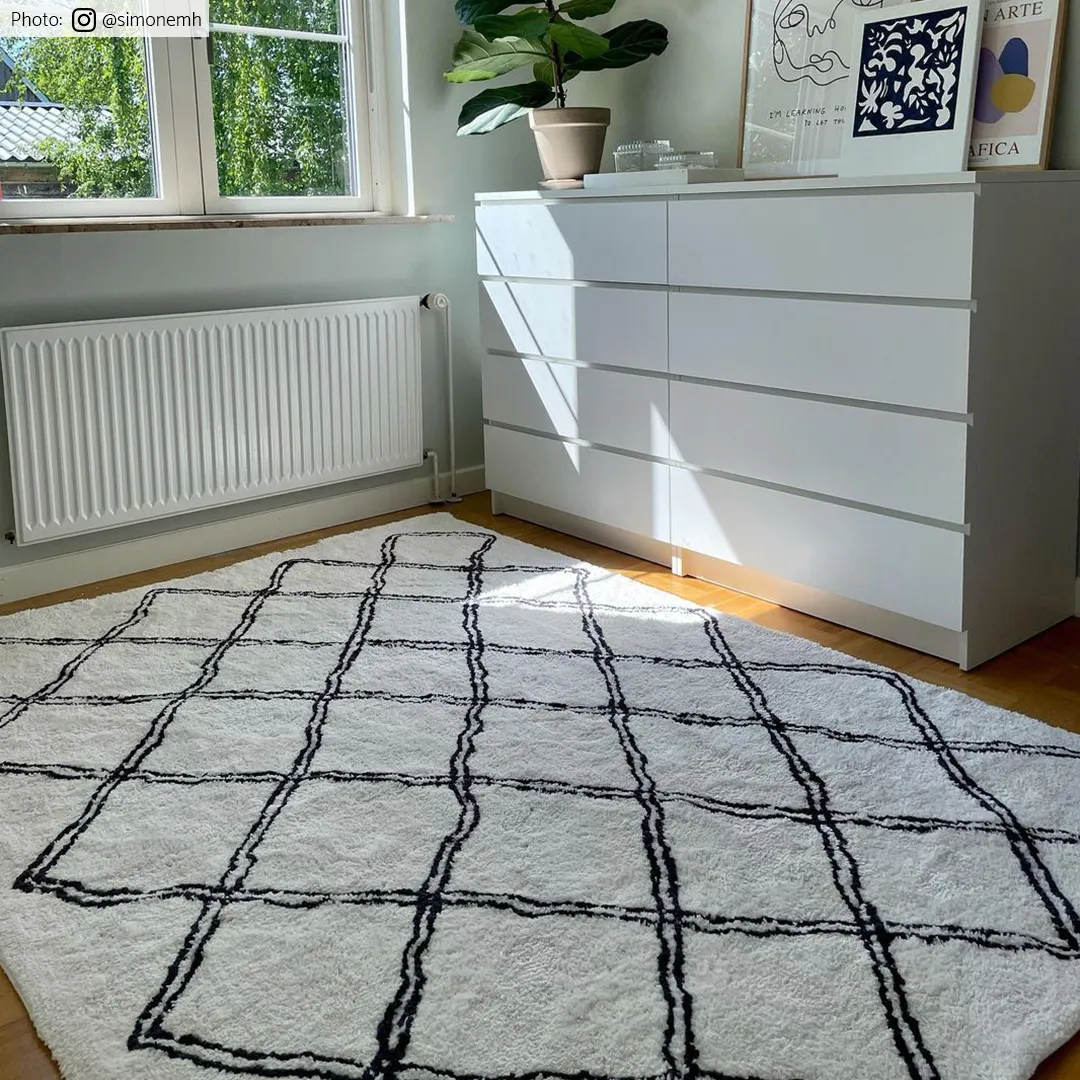 Husté koberce - Morocco (čierna/biela)