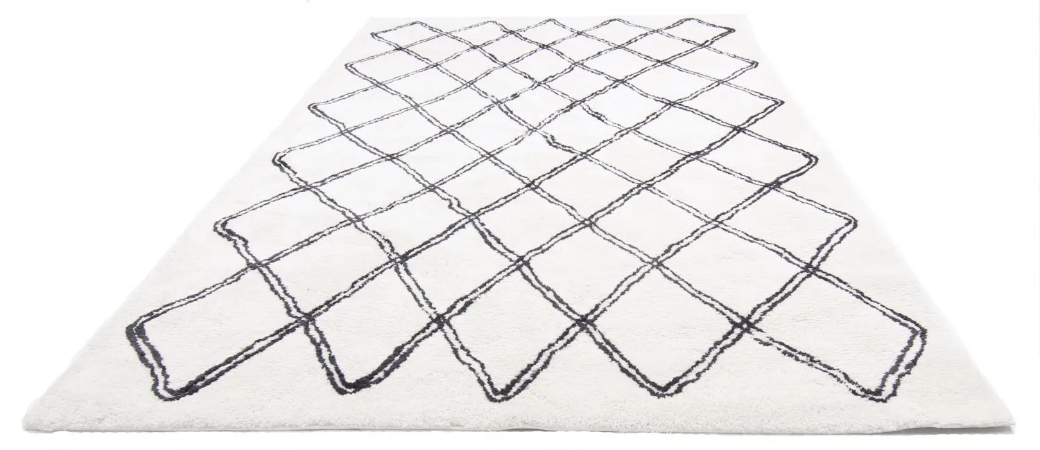 Husté koberce - Morocco (čierna/biela)