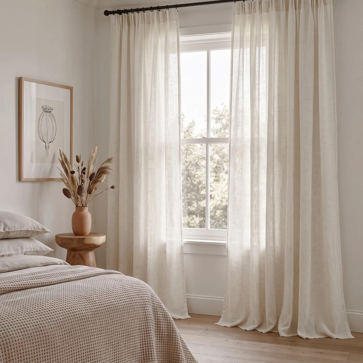 Gardiner 2-Pack - Linnegardin Noemi (cream)