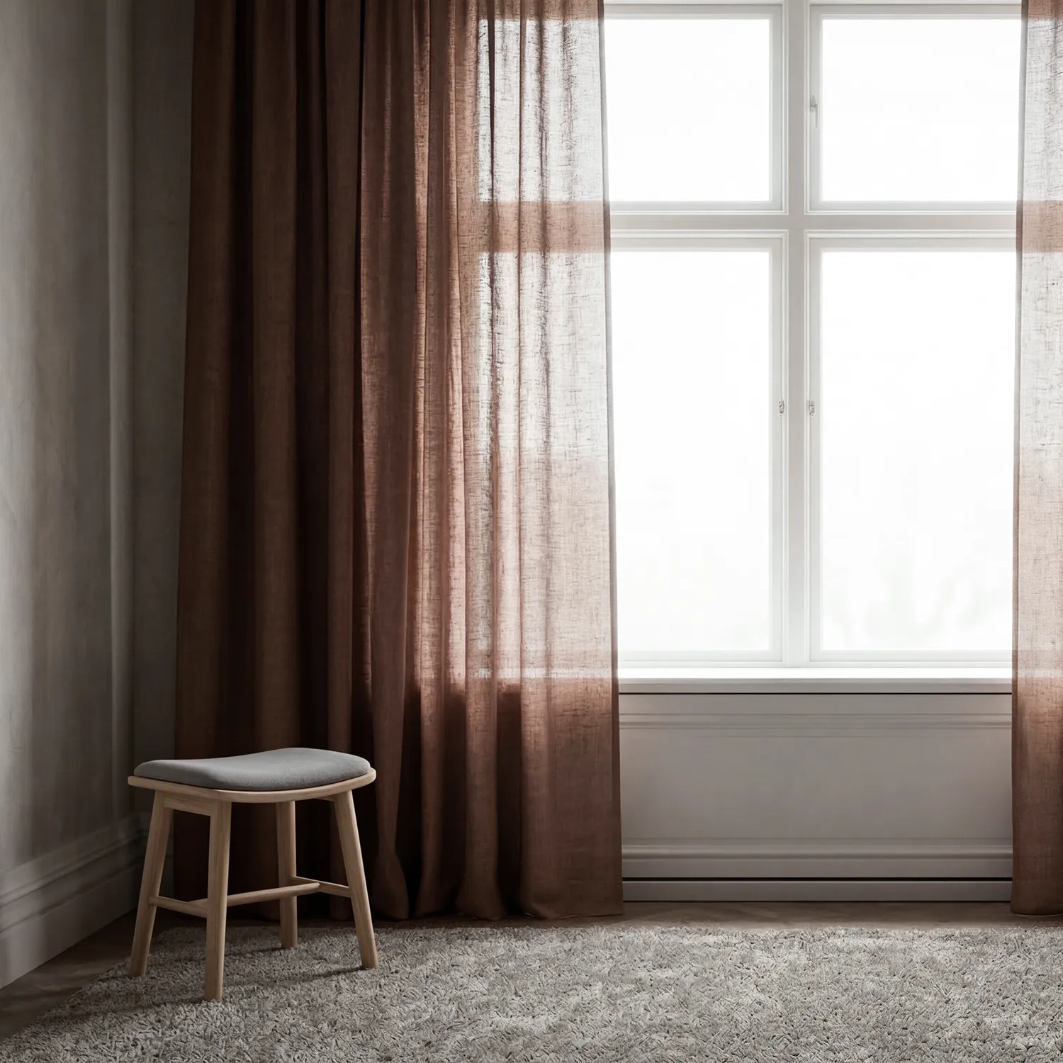 Gardiner 2-Pack - Linnegardin Noemi (mörkbrun)