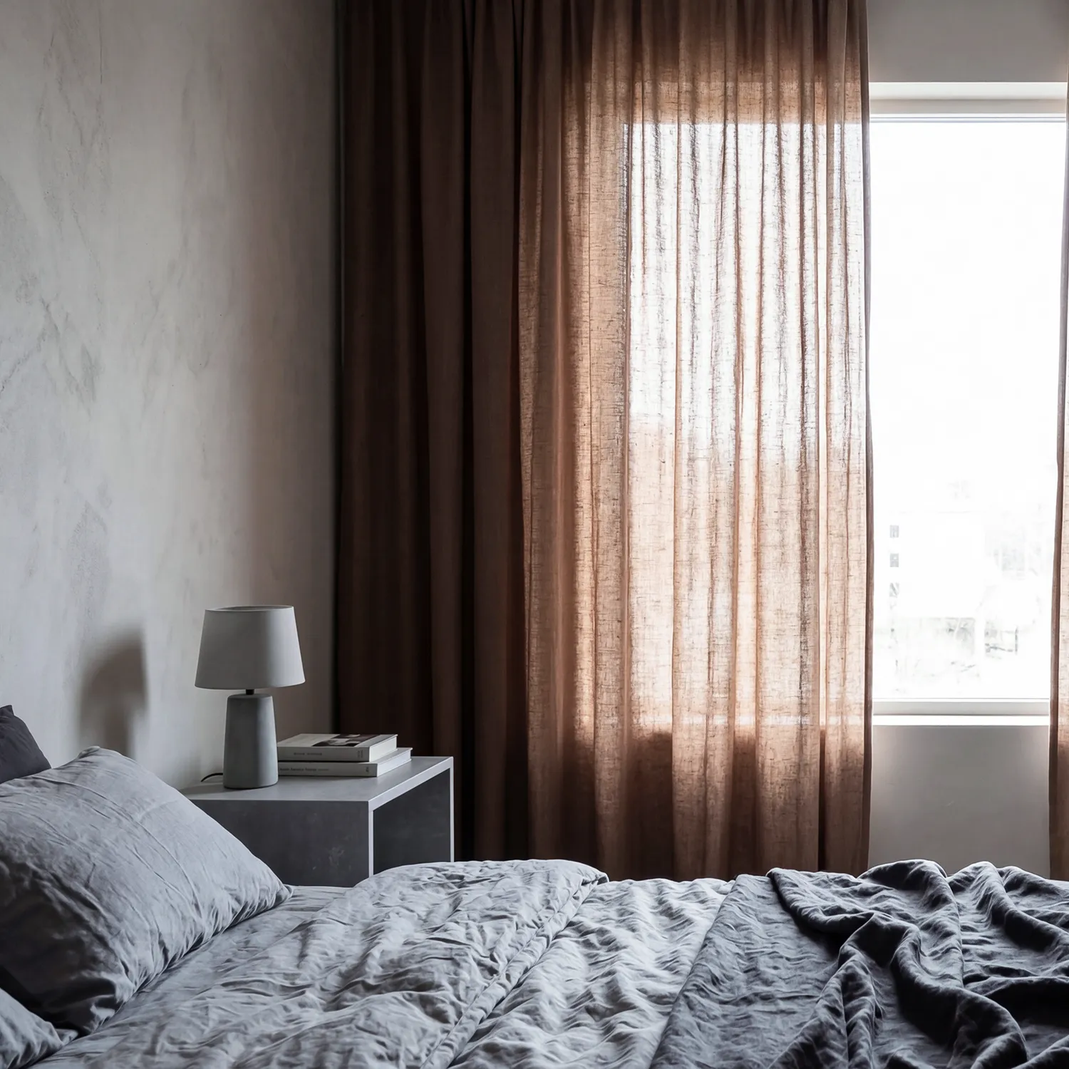 Gardiner 2-Pack - Linnegardin Noemi (mörkbrun)