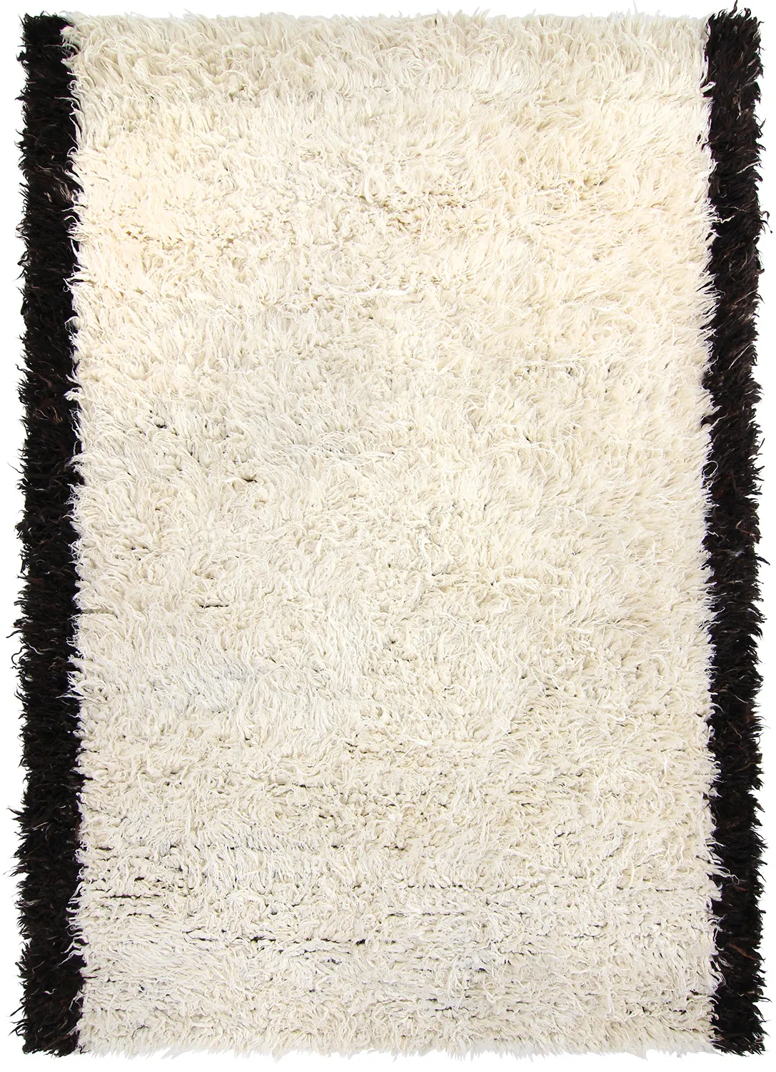 Koberec z vlny - Nova (biely/čierny)