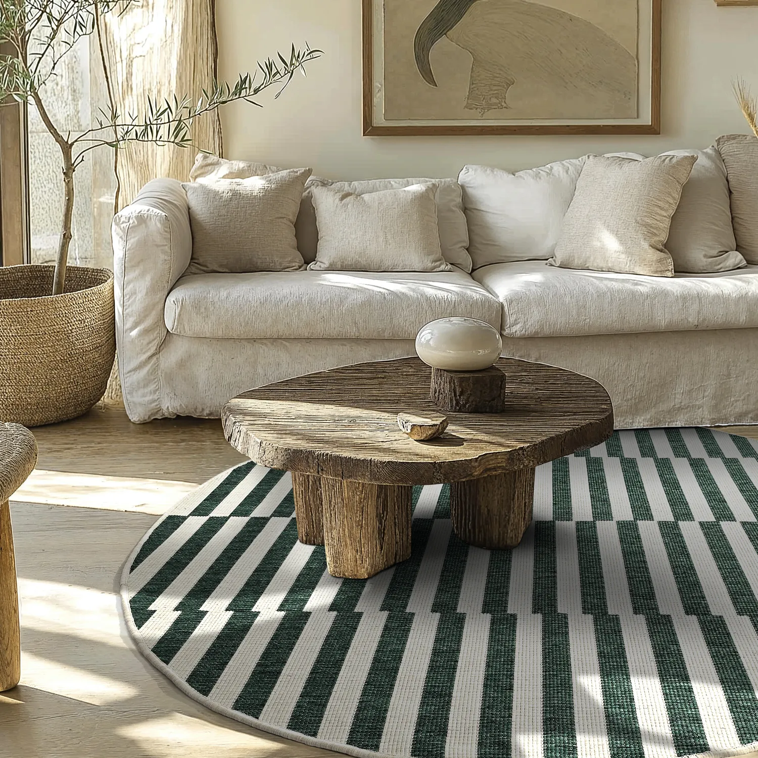 Okrúhly koberec - Indoor/Outdoor Otto (zelená)