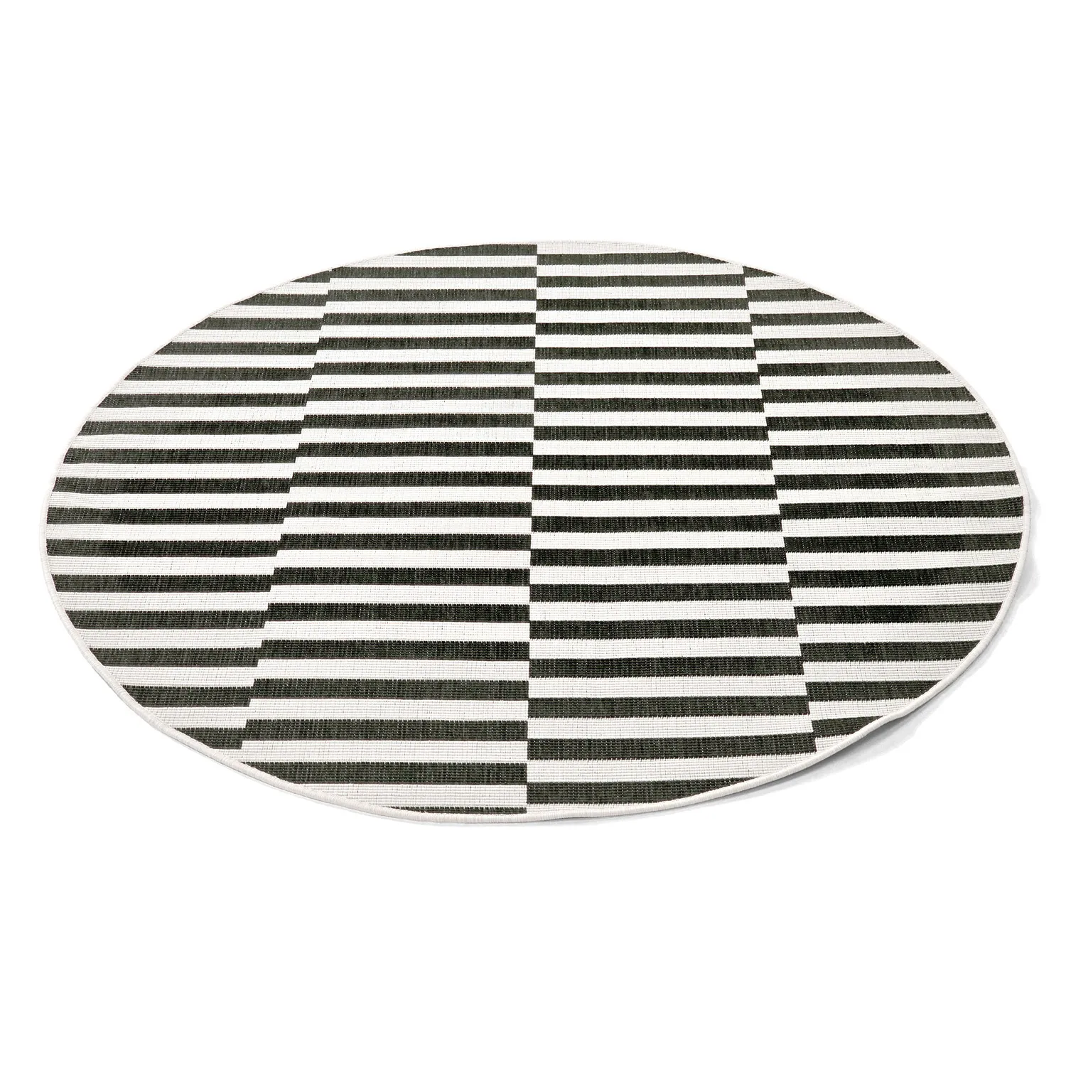 Okrúhly koberec - Indoor/Outdoor Otto (čierna)