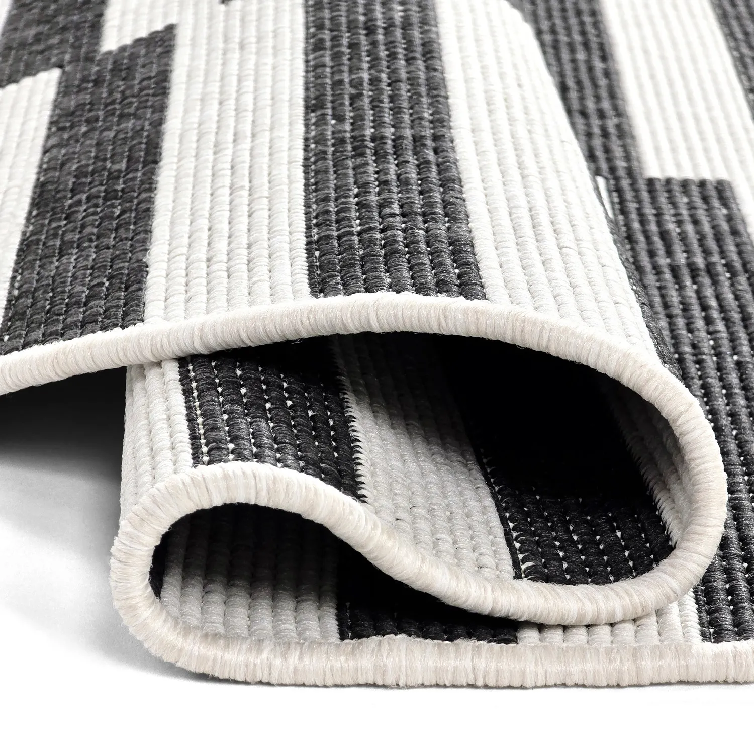 Okrúhly koberec - Indoor/Outdoor Otto (čierna)