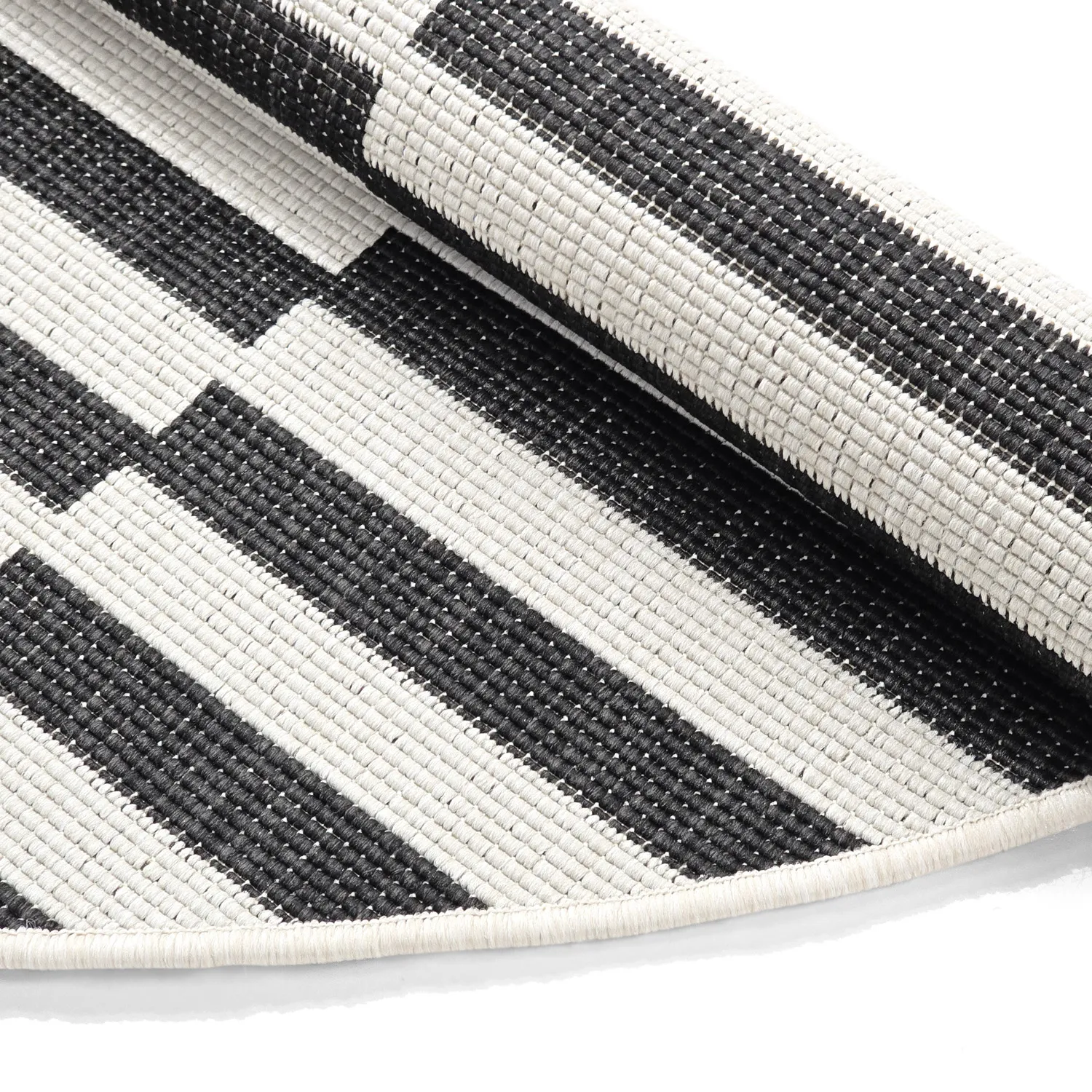 Okrúhly koberec - Indoor/Outdoor Otto (čierna)