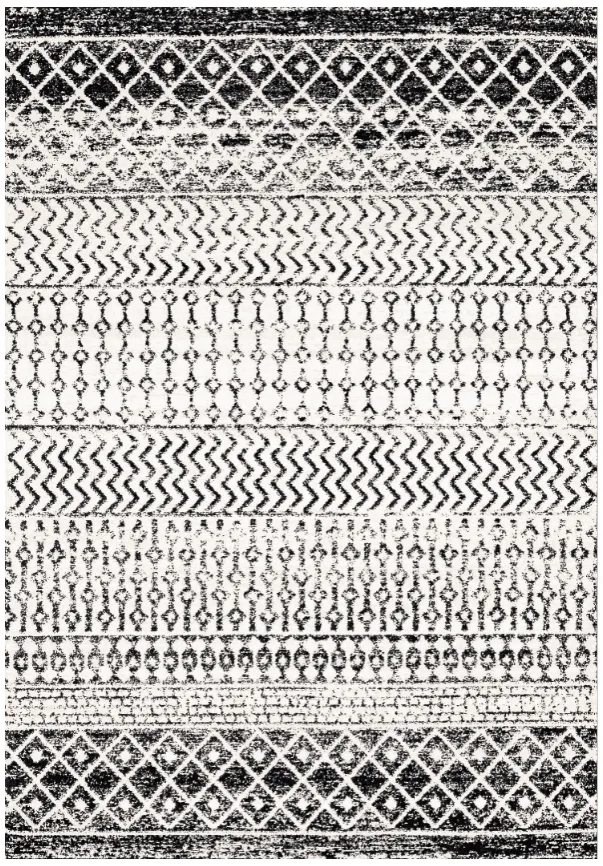 Koberec Wilton - Ovada (čierny/biely)