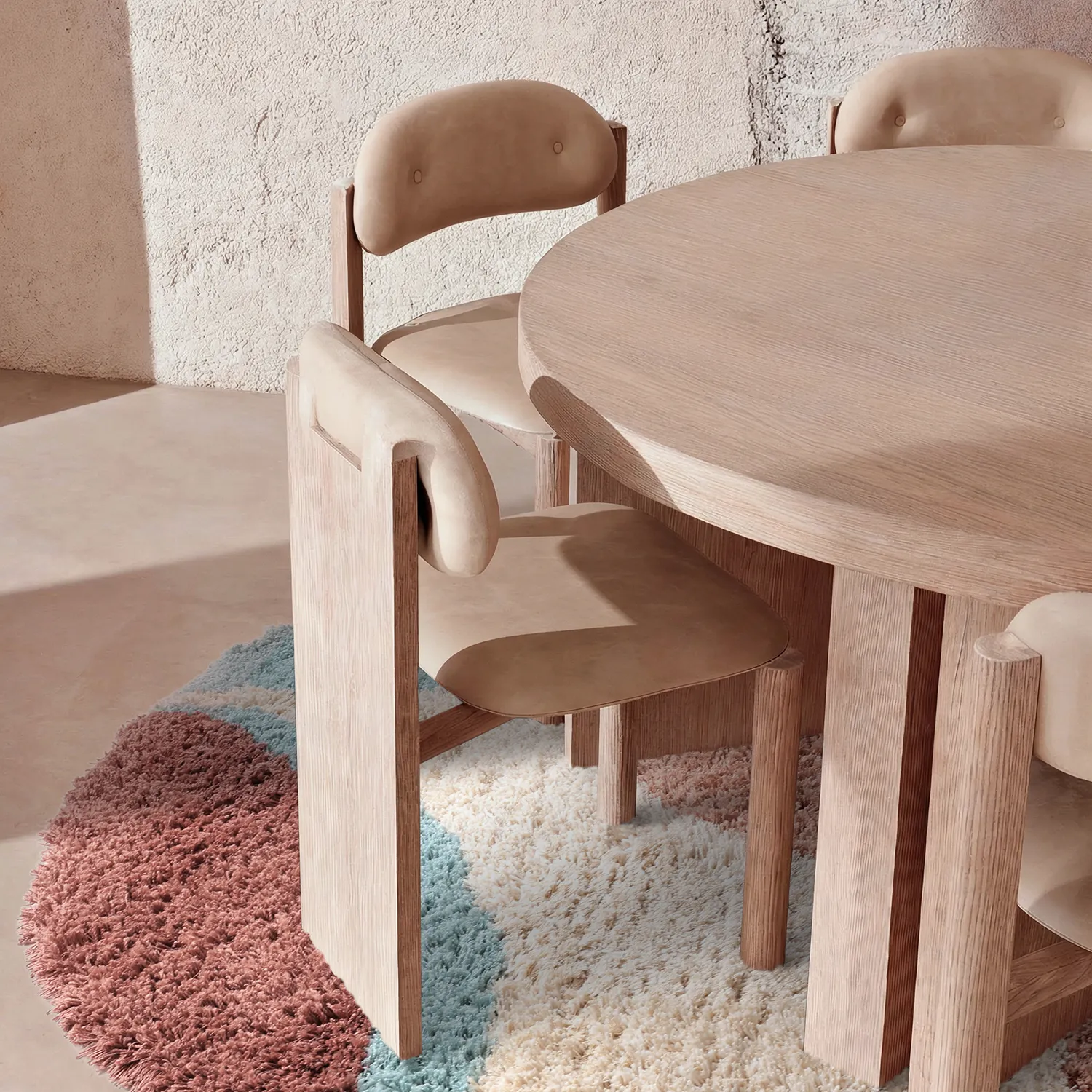 Oválny koberec - Tropea Natural Cotton Shaggy (multi)