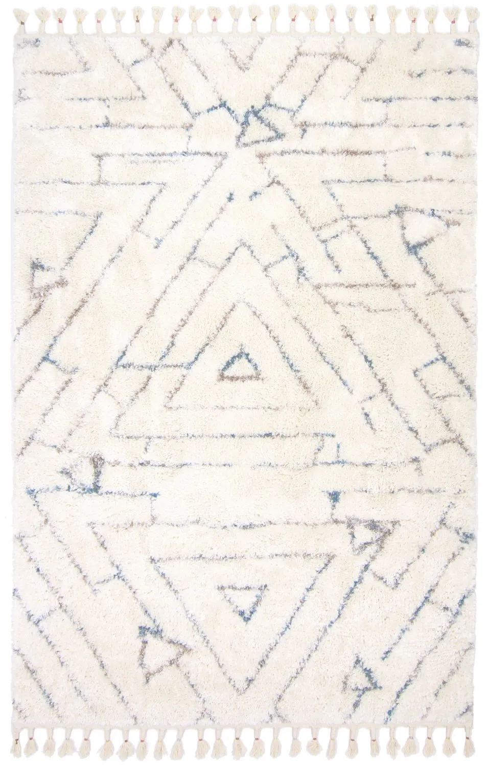 Koberce s dlhým vlasom - Valencia (modrá/multi)