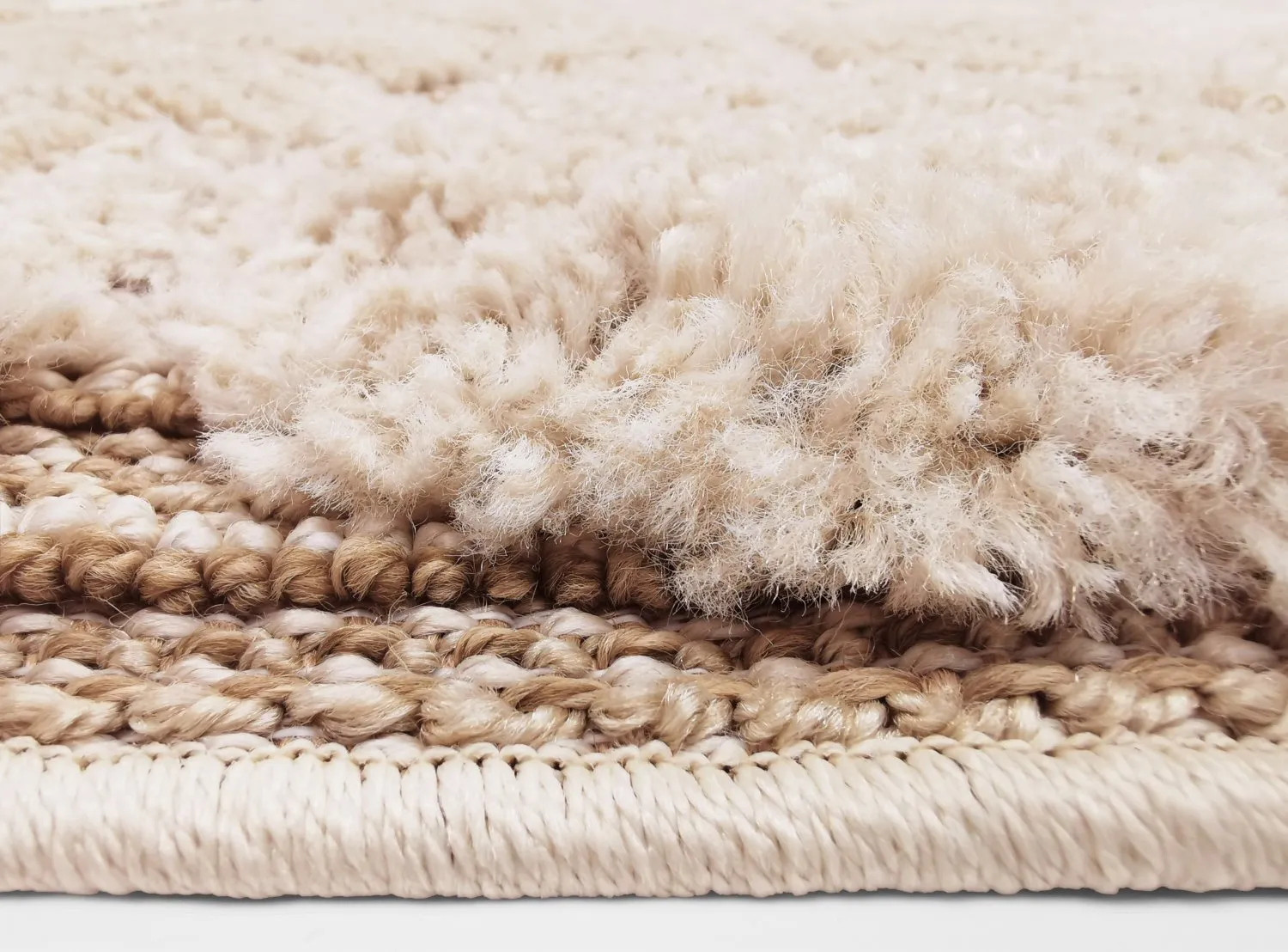 Koberce s dlhým vlasom - Fondi (béžová)