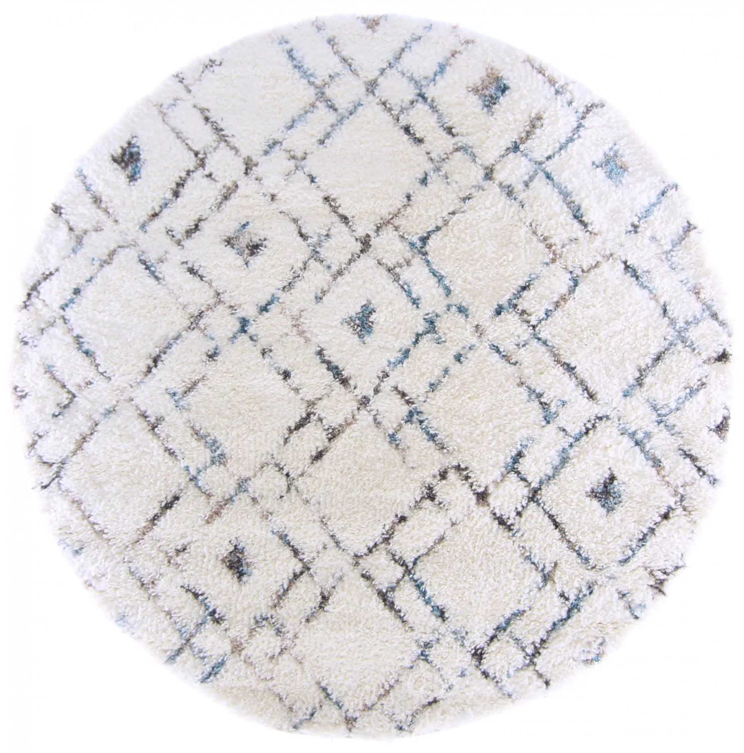 Koberce okrúhle - Lugo (modrá/multi)