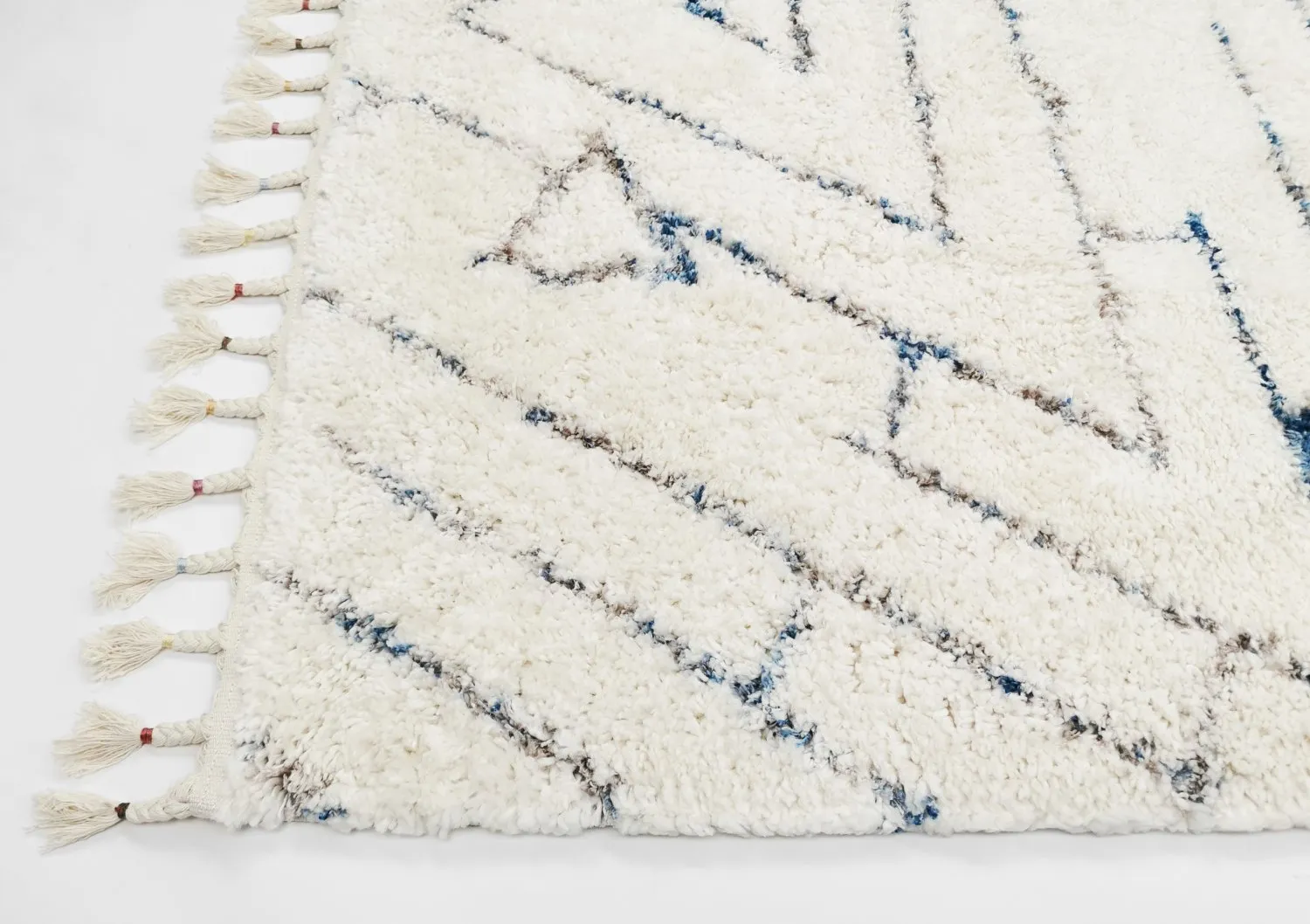 Koberce s dlhým vlasom - Valencia (modrá/multi)