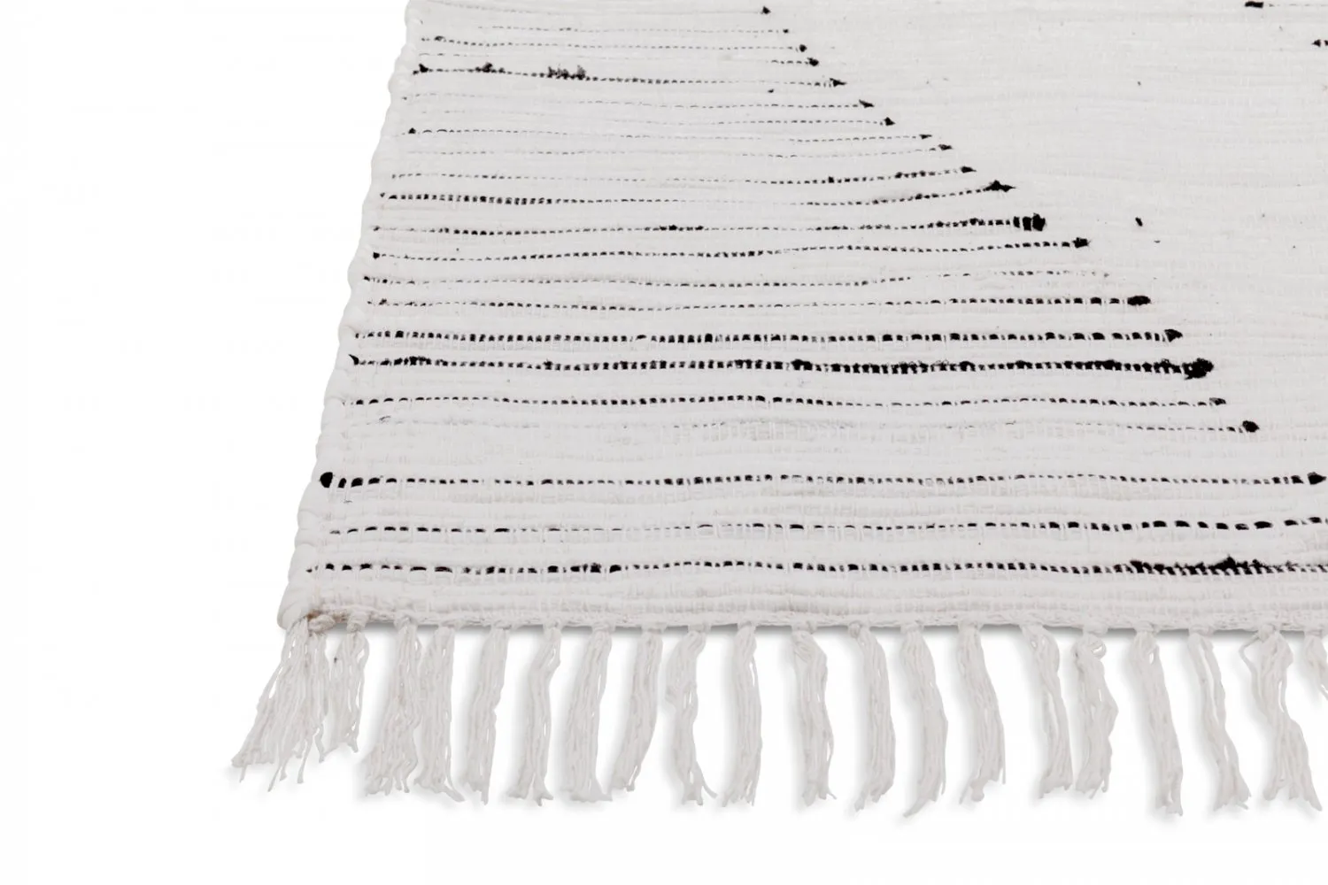 Koberec z kusov - Palani (biela/čierna)