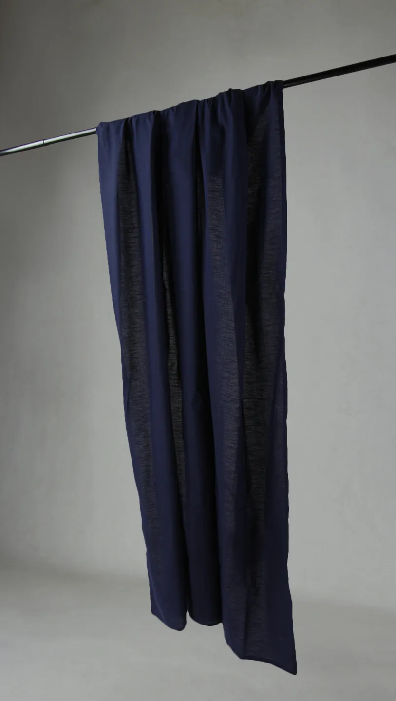 Záclony - Záclona z bavlny Adriana (čierna)