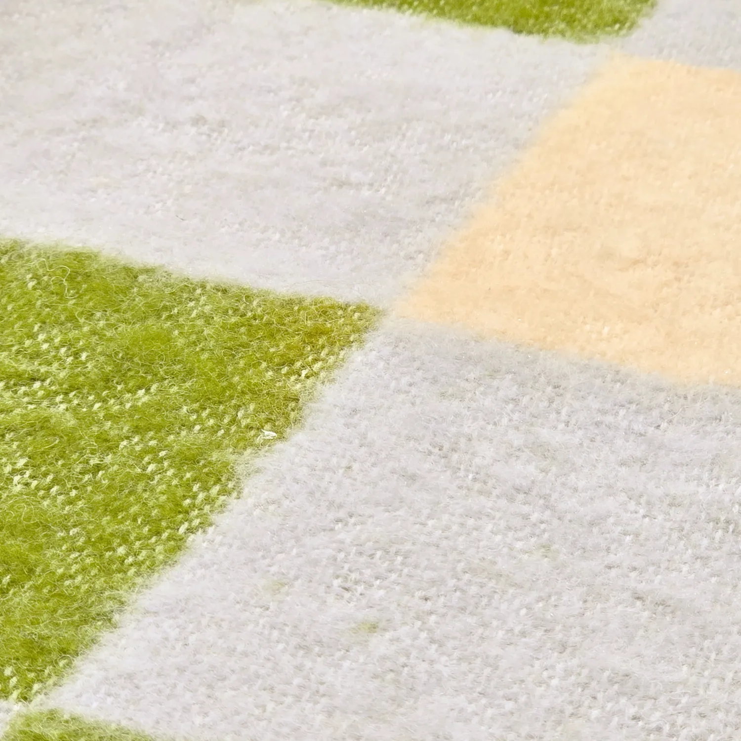 Dečky - Dečka z vlněné směsi - Audrey Check (béžová/zelená/fialová)