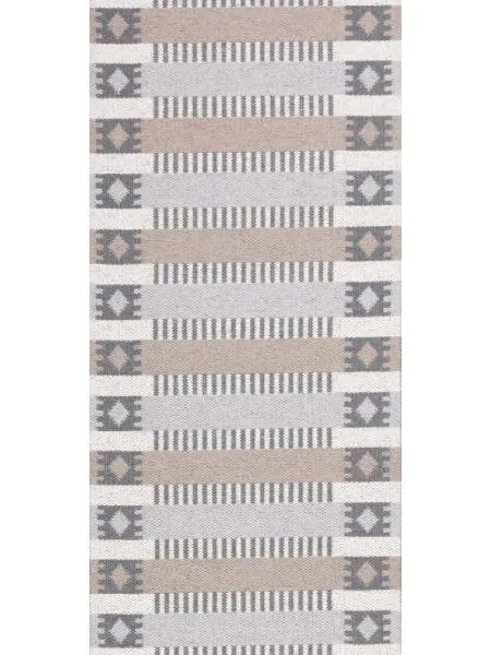 Plastové koberce - Horredsmattan Märta (šedá/beige)