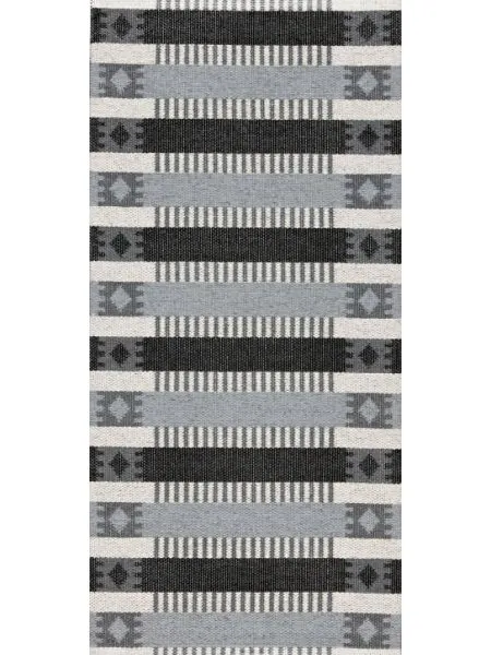 Plastové koberce - Horredsmattan Märta (šedá/čierna)