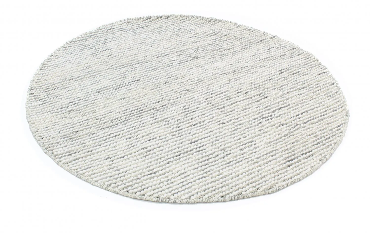 Kruhový koberec - Plockton (šedá/biela/zelená)