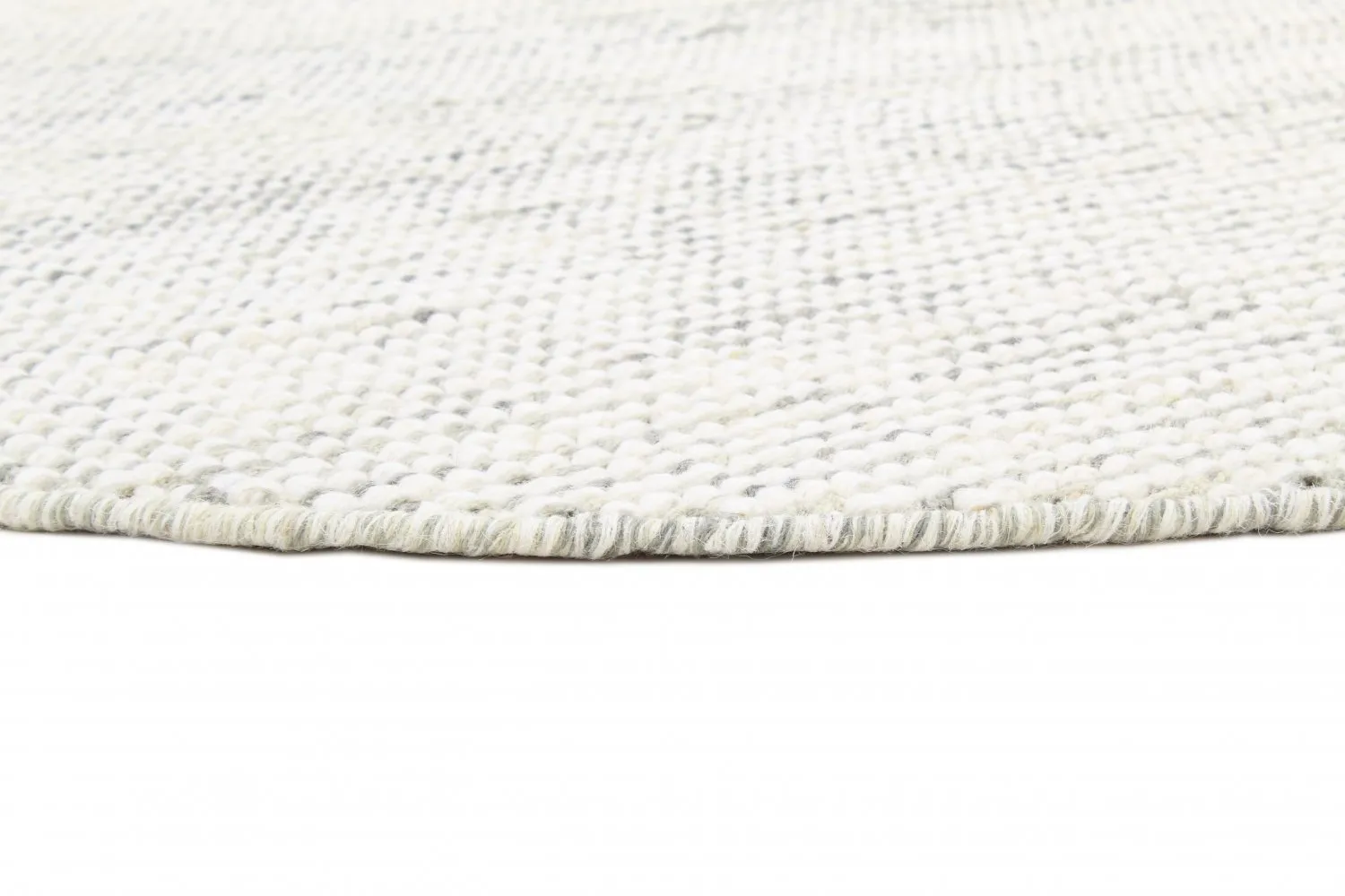 Kruhový koberec - Plockton (šedá/biela/zelená)