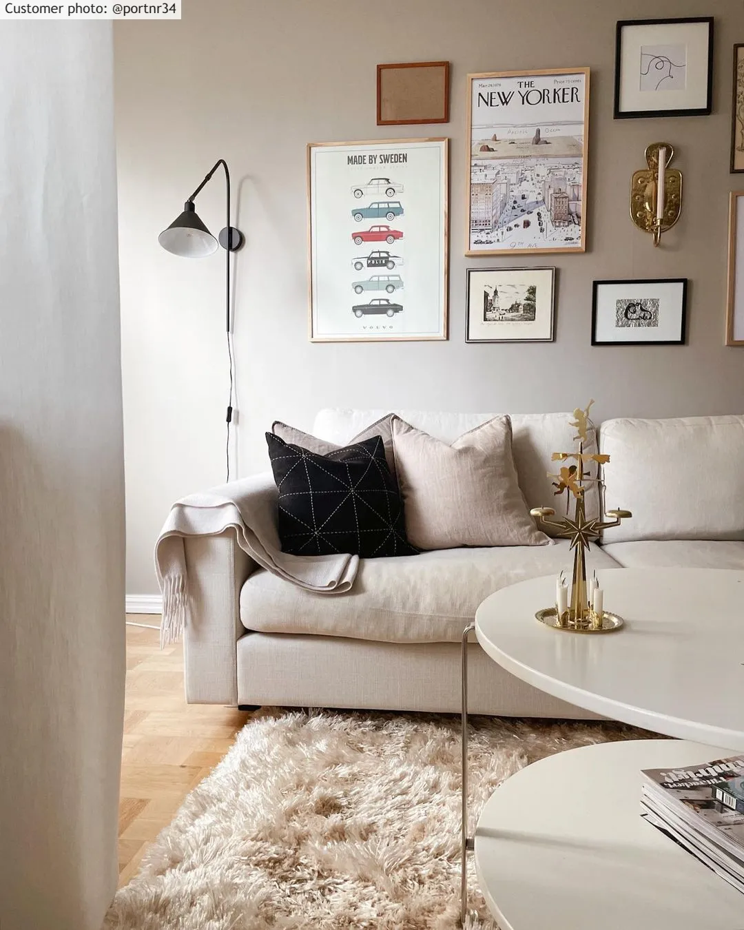 Koberce s chlupem - Plátno (béžové)