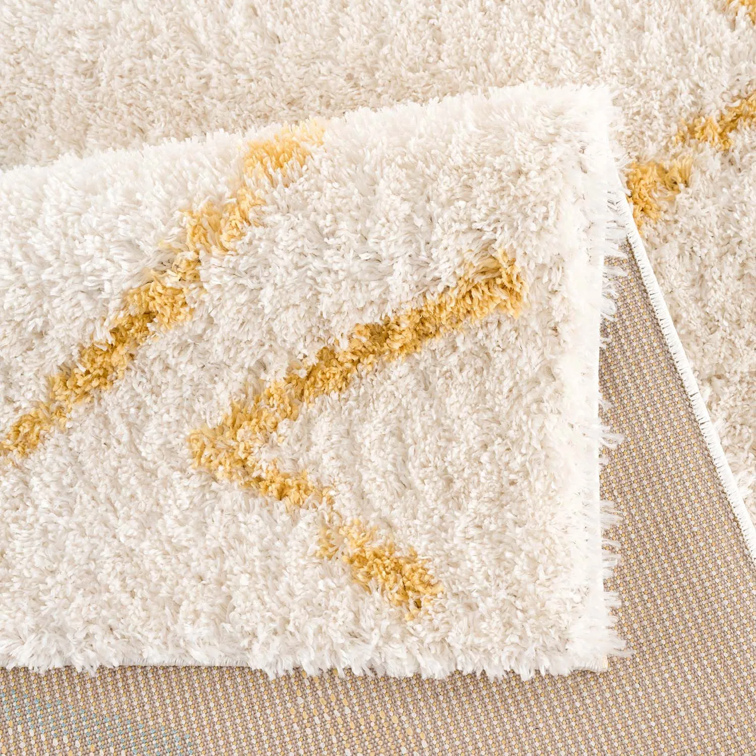 Koberce s dlhým vlasom - Merzouga (žltý)