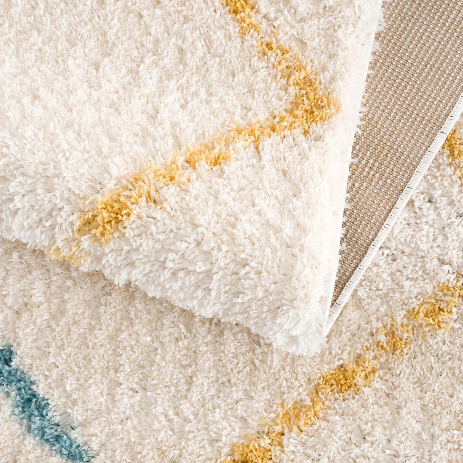 Koberce s dlhým vlasom - Merzouga (žltý)