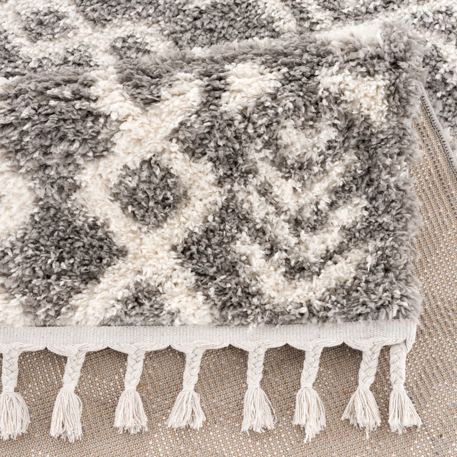 Koberce s dlhým vlasom - Obchod (šedá)