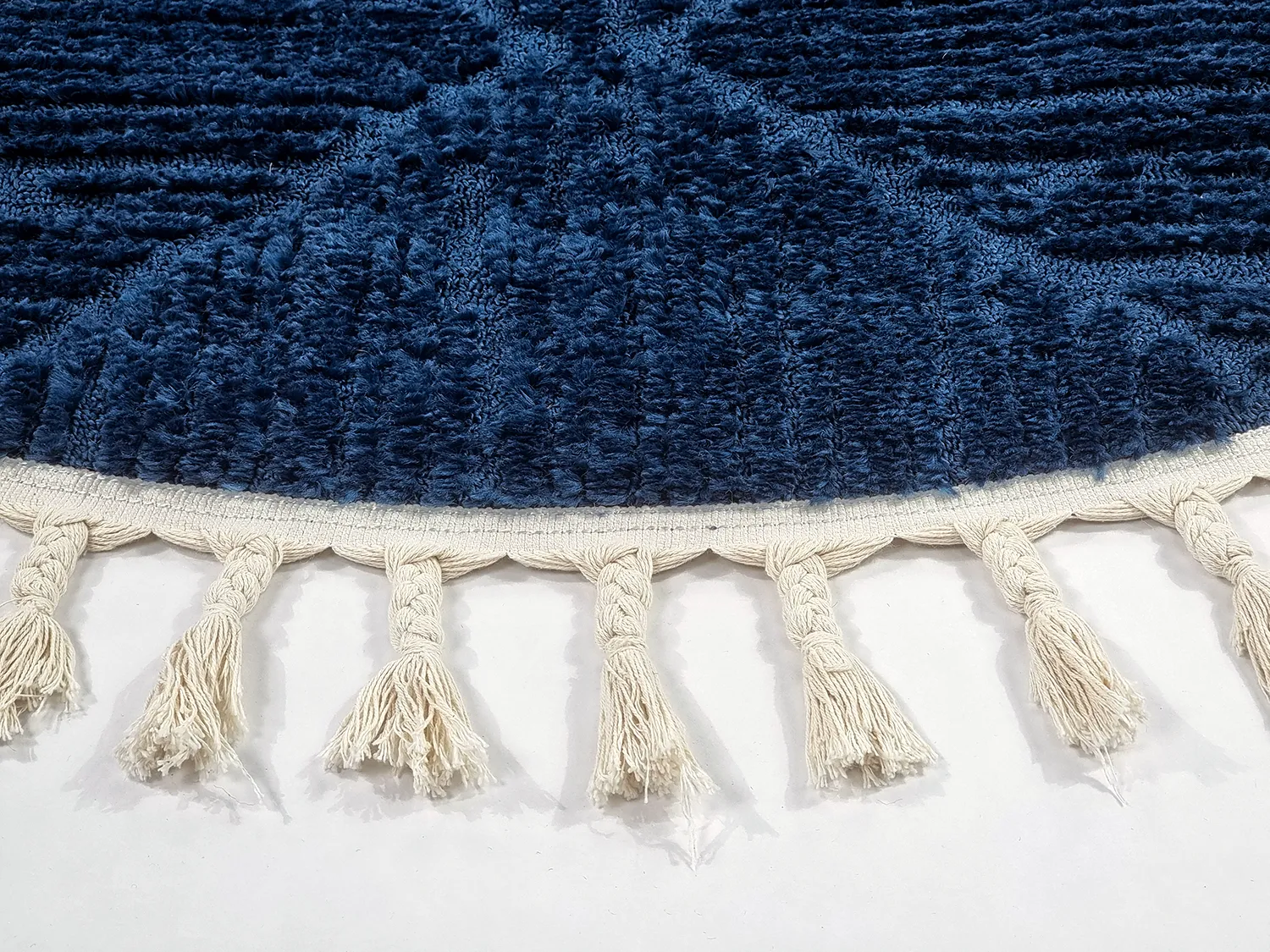 Kruhový koberec - Dallas (modrý)