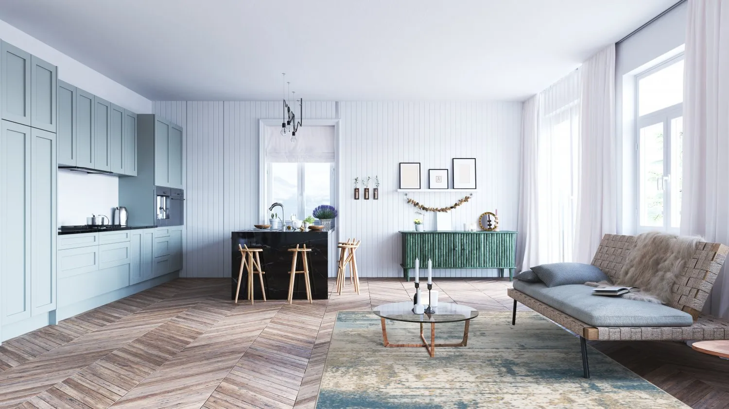 Koberec Wilton - Kebira (modrý)