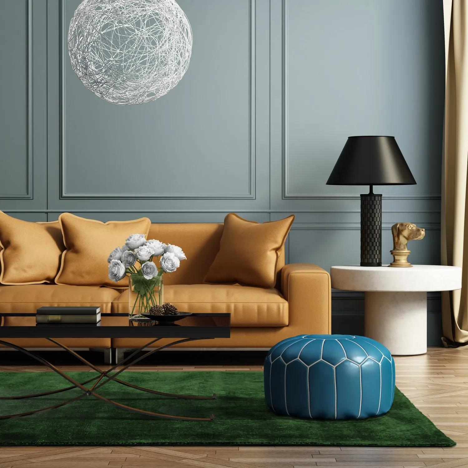 Recyklovaný PET s viskózovým vzhľadom (zelená)