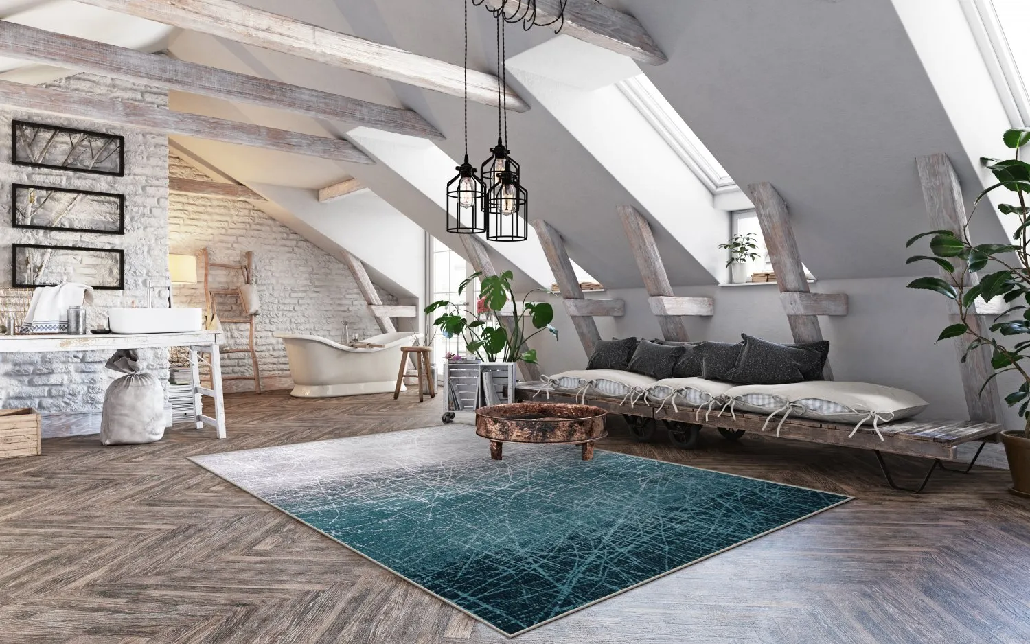 Koberec Wilton - Jervis (tyrkysový)