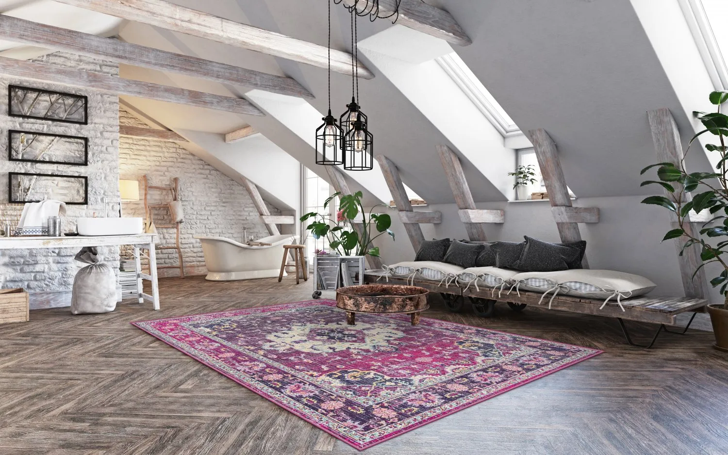 Koberec Wilton - Siliana (ružový)