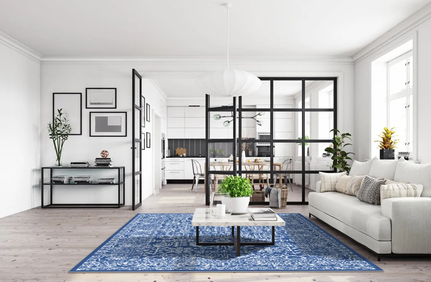 Koberec Wilton - Menfi (modrá)