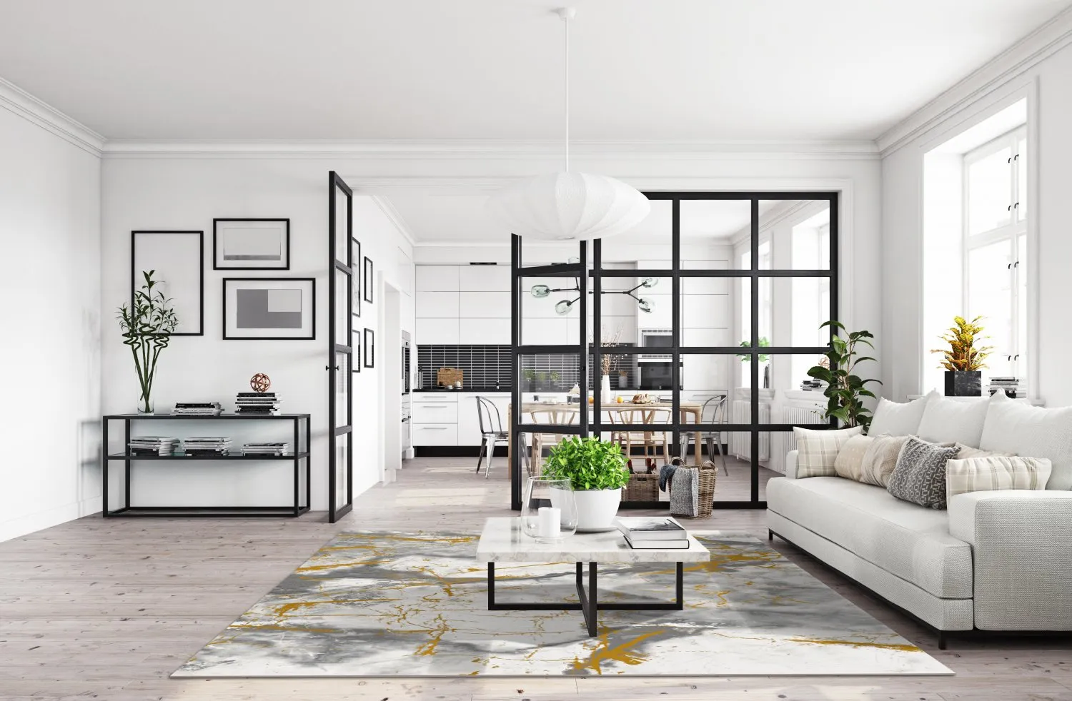 Wilton koberec - Mramor (šedá/biela/zlatá)