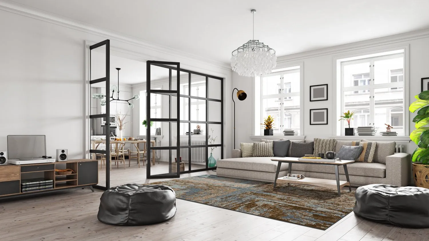 Koberec Wilton - Tizzano (modrý/multicolor)