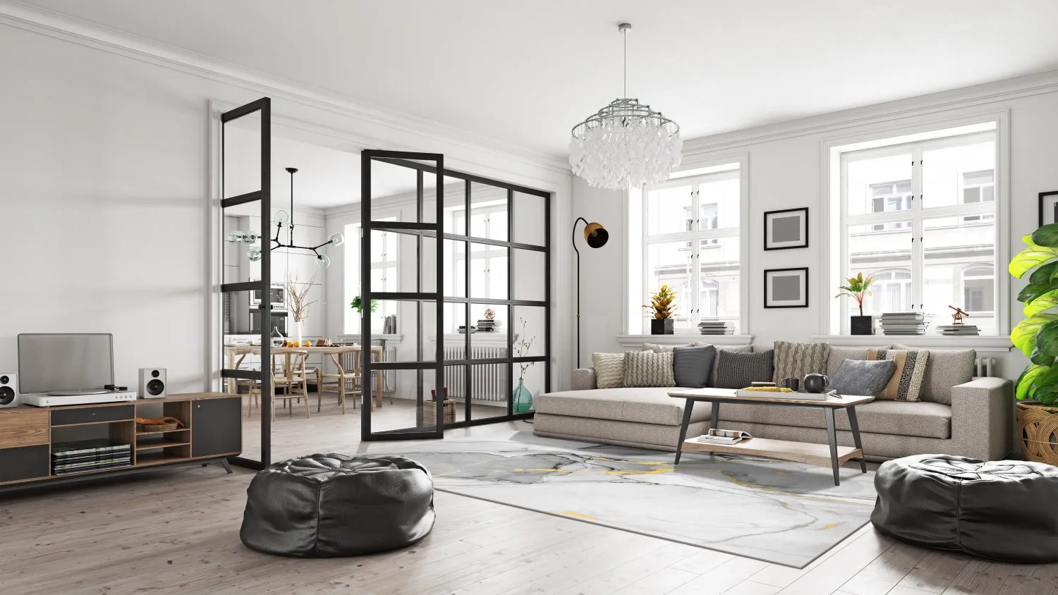 Koberec Wilton - Manilva (šedý/biely/zlatý)