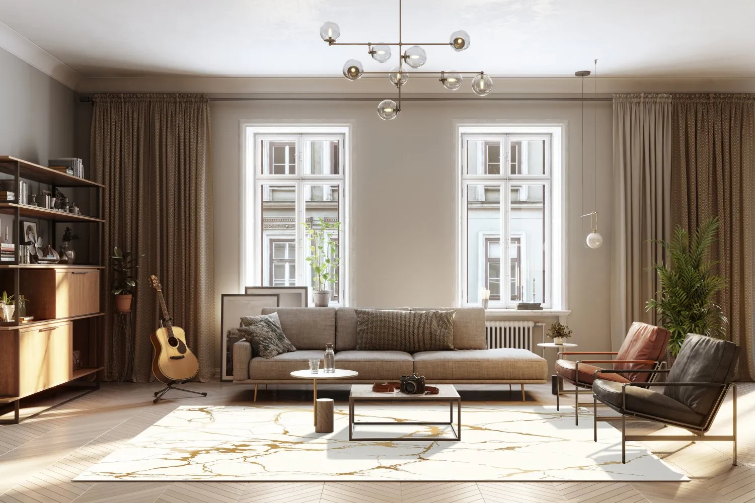 Koberec Wilton - Vieste (biela/zlatá)