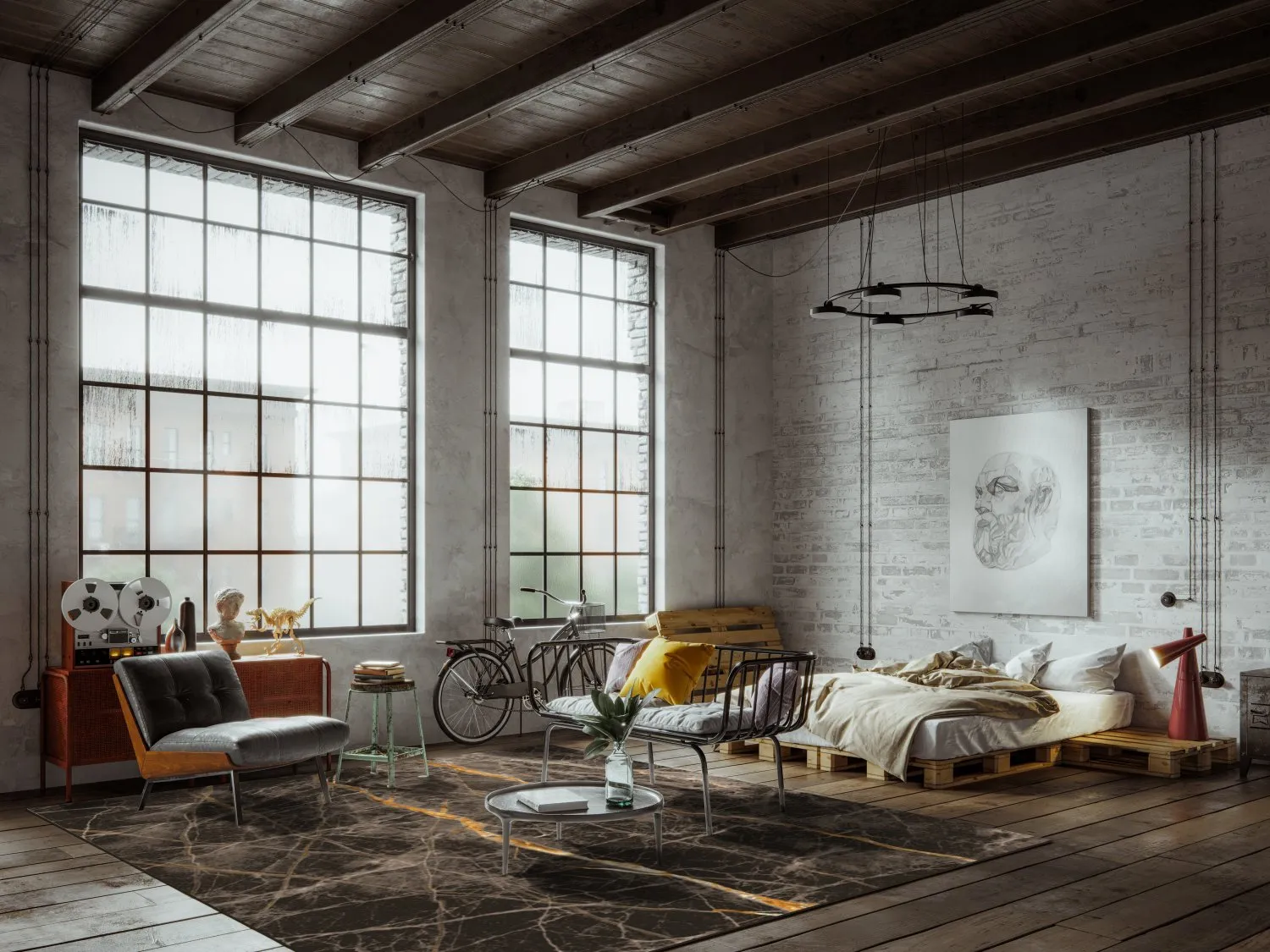 Koberec Wilton - Aris (čierny/zlatý)