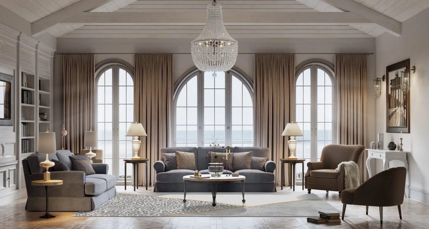 Koberec Wilton - Granada (šedá/zlatá)