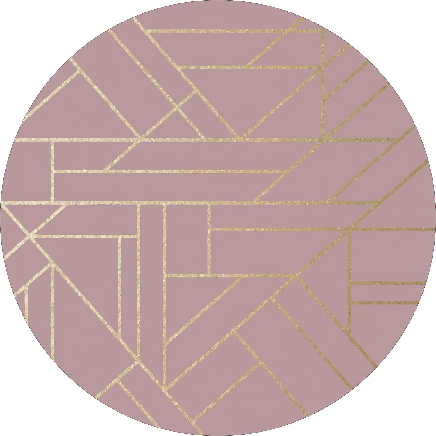 Kruhový koberec - Marino (ružový)